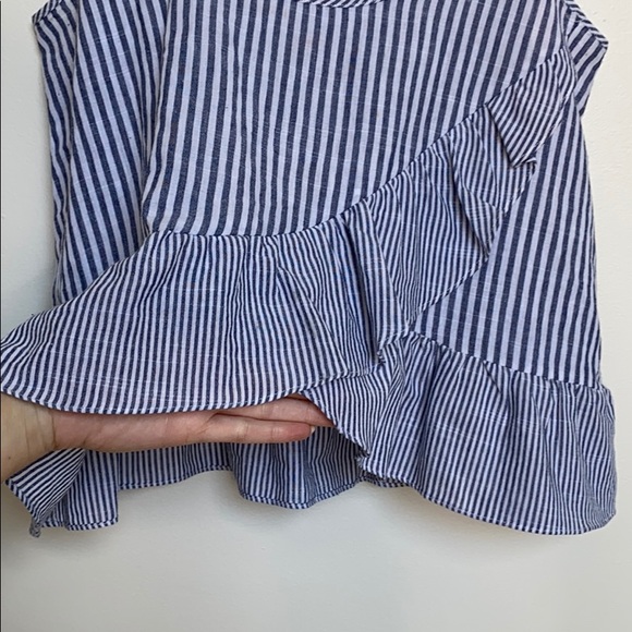 Heartloom Striped Ruffle Tank Top - Picture 6 of 6